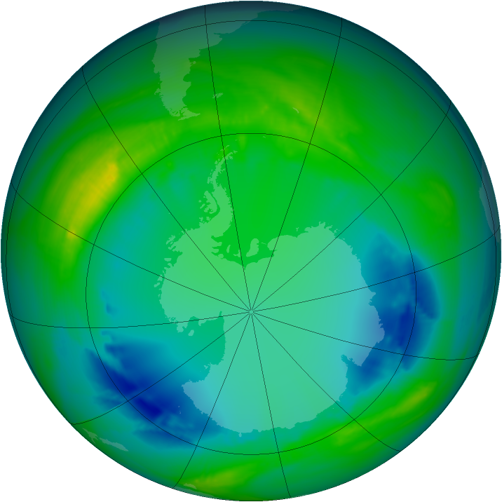 Ozone Map 2007-08-02